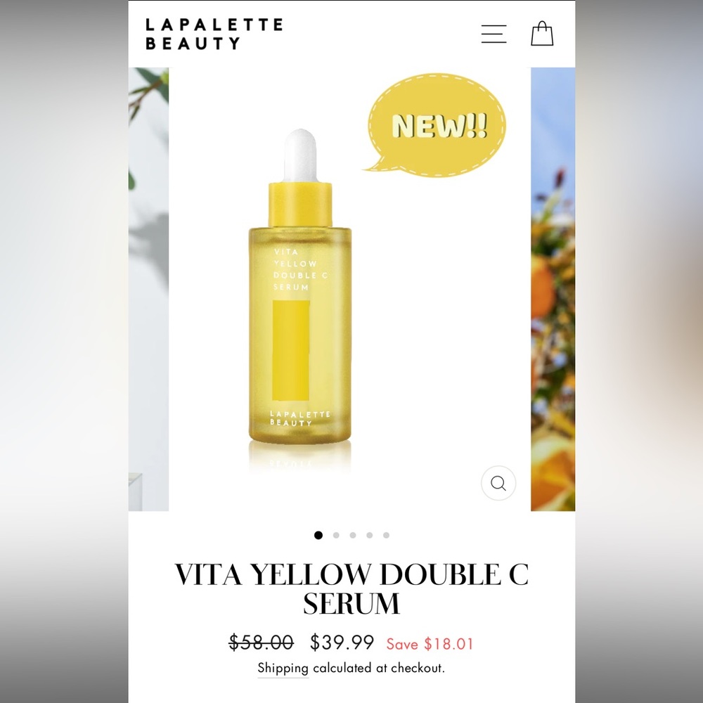 Brand new vita yellow double c serum